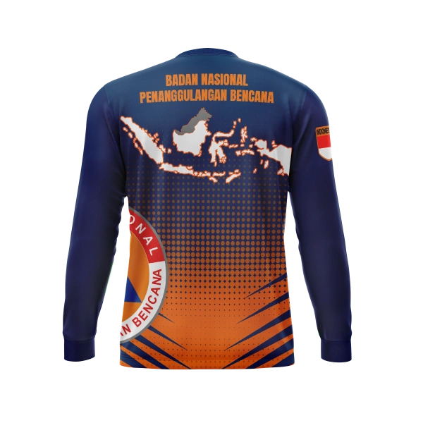 JERSEY BNPB Panjang / Kaos Olahraga / Kaos Santai / Kaos Organisasi - foto 2