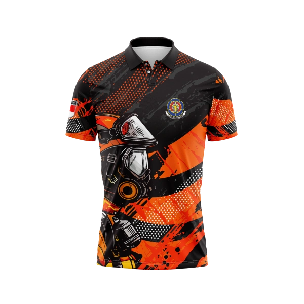JERSEY POLO DAMKAR Pendek / Kaos Olahraga / Kaos Santai / Kaos Organisasi - foto 1