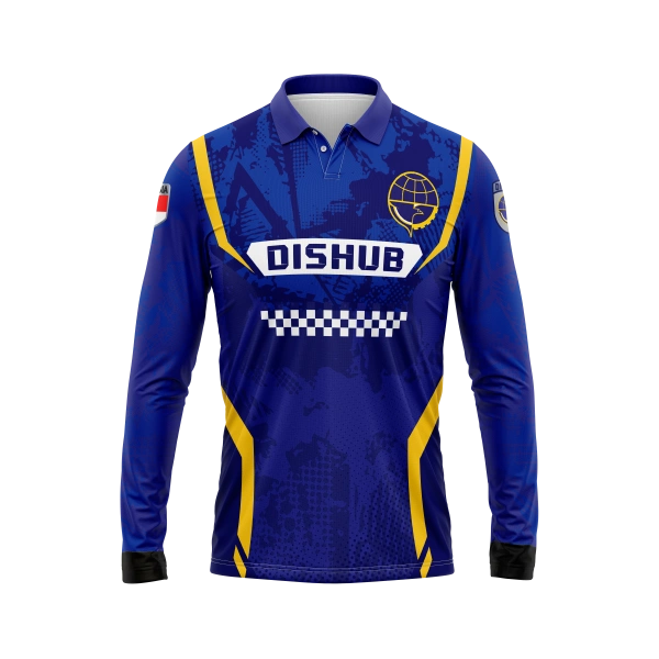 JERSEY POLO DISHUB Panjang / Kaos Olahraga / Kaos Santai / Kaos Organisasi - foto 1