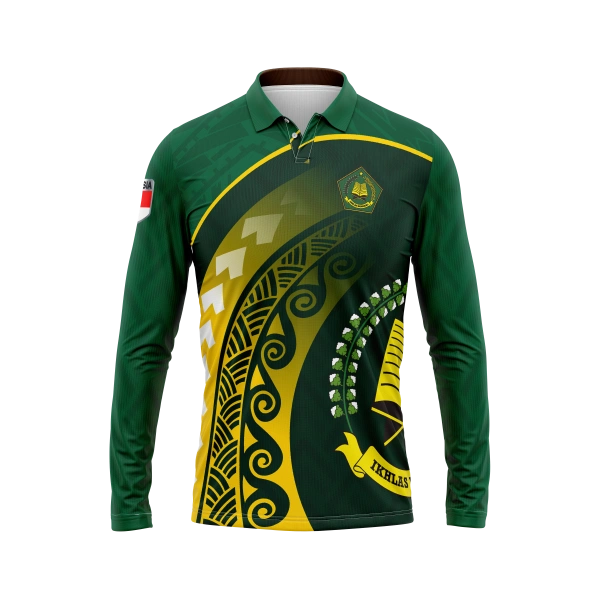 JERSEY POLO KEMENAG Panjang / Kaos Olahraga / Kaos Santai / Kaos Organisasi - foto 1