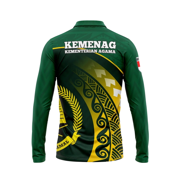 JERSEY POLO KEMENAG Panjang / Kaos Olahraga / Kaos Santai / Kaos Organisasi - foto 2