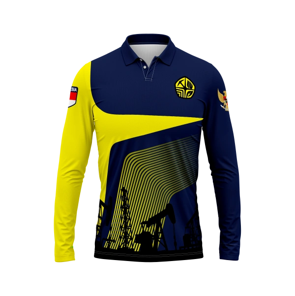 JERSEY POLO KEMENTERIAN ESDM Panjang / Kaos Olahraga / Kaos Santai / Kaos Organisasi - foto 1