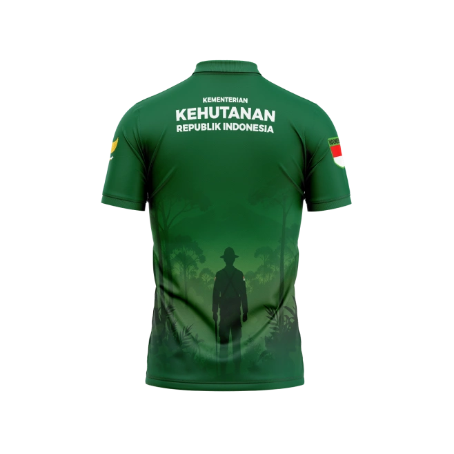 JERSEY POLO KEMENTERIAN KEHUTANAN Pendek / Kaos Olahraga / Kaos Santai / Kaos Organisasi - foto 3