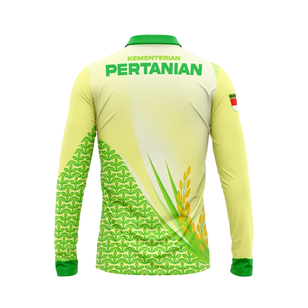 JERSEY POLO KEMENTAN Panjang / Kaos Olahraga / Kaos Santai / Kaos Organisasi - foto 2