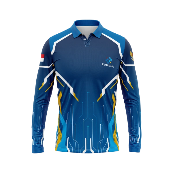 JERSEY POLO KOMDIGI Panjang / Kaos Olahraga / Kaos Santai / Kaos Organisasi