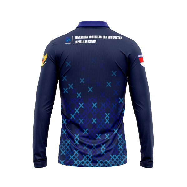 JERSEY POLO KOMINFO Panjang / Kaos Olahraga / Kaos Santai / Kaos Organisasi - foto 2