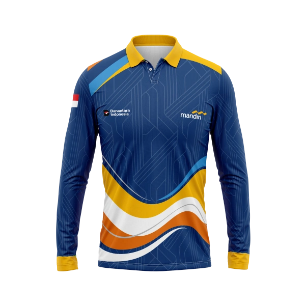JERSEY POLO MANDIRI Panjang / Kaos Olahraga / Kaos Santai / Kaos Organisasi