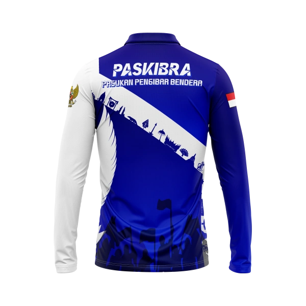 JERSEY POLO PASKIBRA 2 Panjang / Kaos Olahraga / Kaos Santai / Kaos Organisasi - foto 2