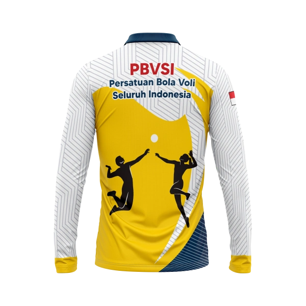 JERSEY POLO PBVSI Panjang / Kaos Olahraga / Kaos Santai / Kaos Organisasi - foto 2