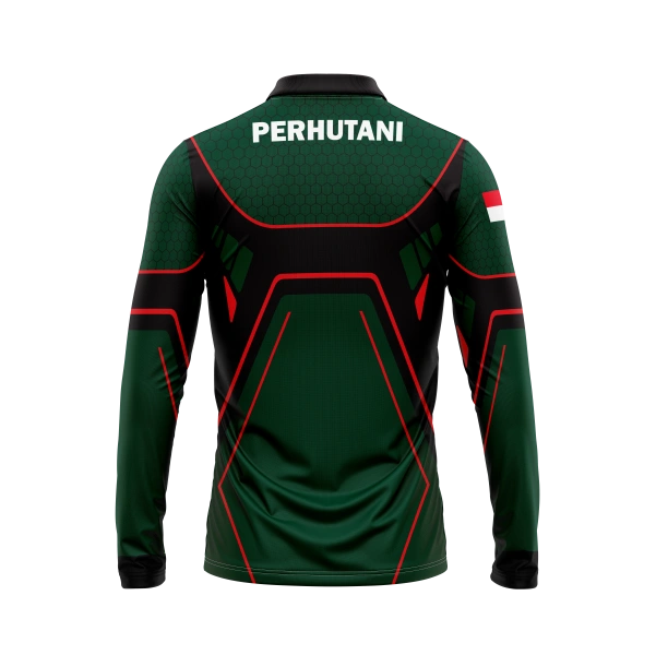 JERSEY POLO PERHUTANI Panjang / Kaos Olahraga / Kaos Santai / Kaos Organisasi - foto 2