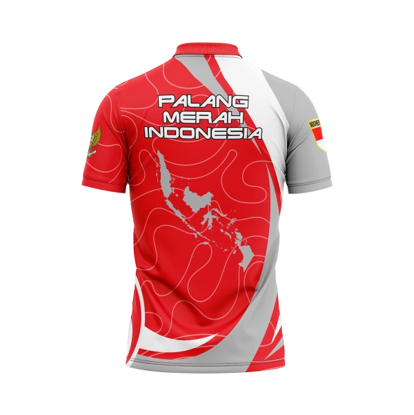 JERSEY POLO PMI Pendek / Kaos Olahraga / Kaos Santai / Kaos Organisasi - foto 3
