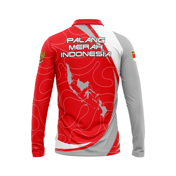 JERSEY POLO PMI Panjang / Kaos Olahraga / Kaos Santai / Kaos Organisasi - foto 2