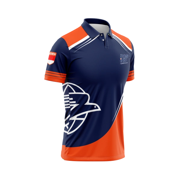 JERSEY POLO POS INDONESIA Pendek / Kaos Olahraga / Kaos Santai / Kaos Organisasi - foto 2