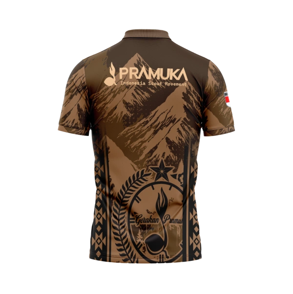 JERSEY POLO PRAMUKA 2 Pendek/ Kaos Olahraga / Kaos Santai / Kaos Organisasi - foto 3