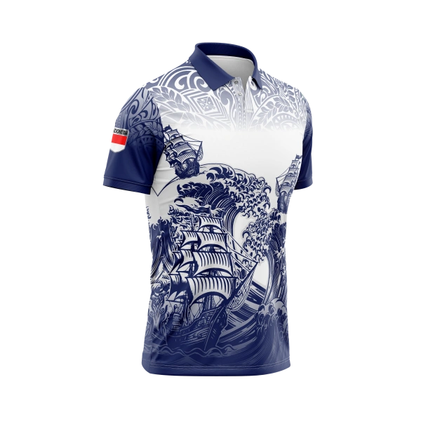 JERSEY POLO SEAFARERS 2 Pendek / Kaos Olahraga / Kaos Santai / Kaos Organisasi - foto 2