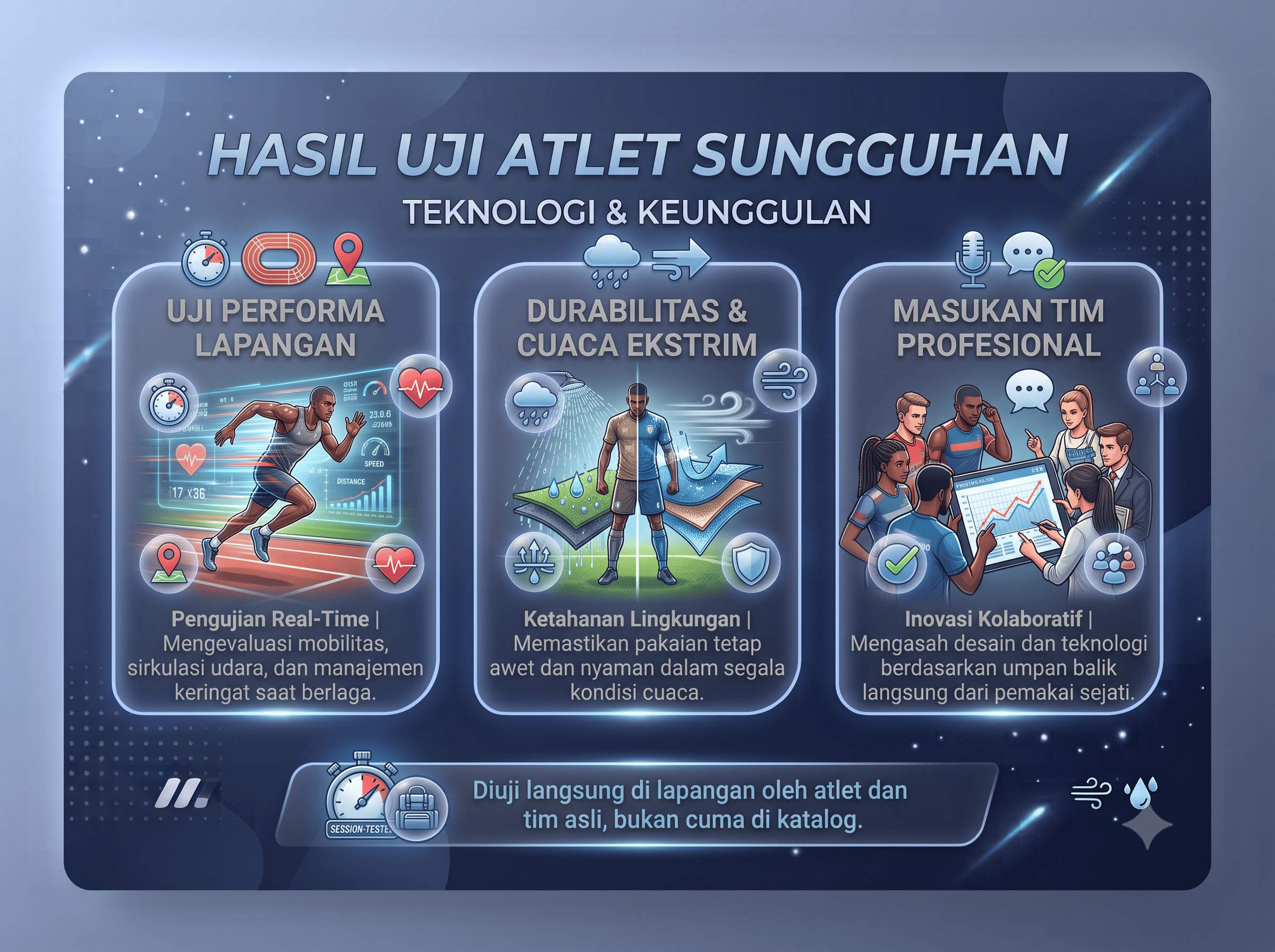 Dipakai Atlet Sungguhan