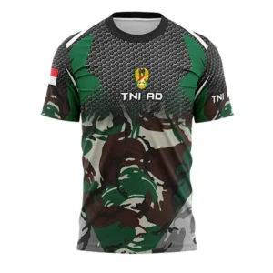 TNI AD Logo Kecil Jersey Oblong Pendek