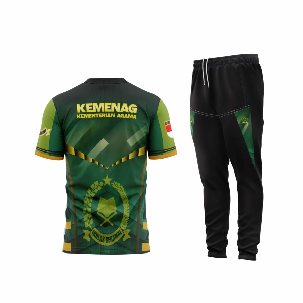 Setelan Jersey Oblong Pendek Kemenag - Image 3