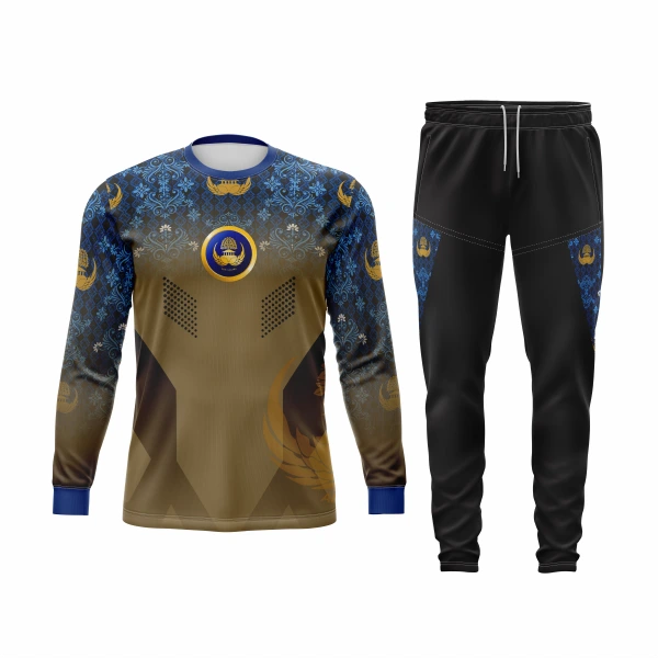 Setelan Jersey Oblong Panjang Korpri