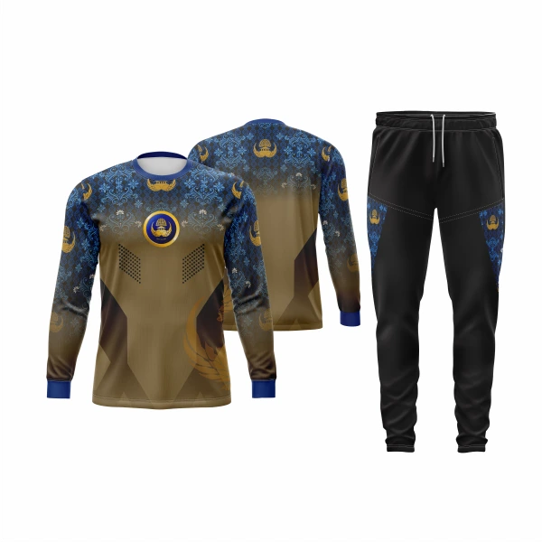 Setelan Jersey Oblong Panjang Korpri - Image 3